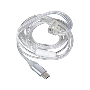 Câble audio pour écouteurs CCA C1, câble pour écouteurs intra-auriculaires USB C, câble pour casque plaqué argent, prise Android type C <span class=keywords><strong>C10</strong></span> Phoenix Xyrra <span class=keywords><strong>KZ</strong></span> QKZ GK - Product Image 1