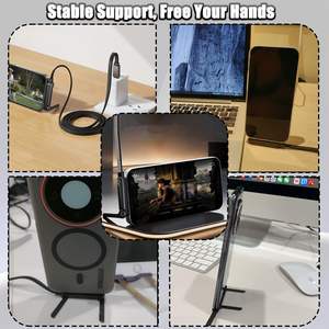 Vente flash : câble tressé en nylon à charge rapide 240W avec support <span class=keywords><strong>de</strong></span> téléphone, coude à 90 degrés, rotation à 360 degrés, multi-angles, type-C pour iPhone Gaming - Product Image 3