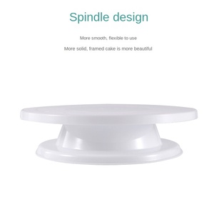 Platos Giratorios Redondos de Plástico PP de Grado Alimenticio, Desechables, de 360 Grados, para Decoración de Pasteles, Herramientas para Hornear en Mesa - Product Image 3