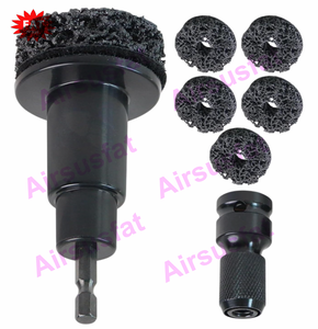 Kit <span class=keywords><strong>de</strong></span> nettoyage <span class=keywords><strong>de</strong></span> moyeu <span class=keywords><strong>de</strong></span> <span class=keywords><strong>roue</strong></span> comprend 5 tampons pour perceuse électrique ou clés à percussion élimination rapide <span class=keywords><strong>de</strong></span> la rouille pour goujons et rotors - Product Image 2