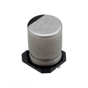 Condensateur original CAP ALUM 220UF 20% 10V SMD UUB1A221MNL1GS à montage en surface 220 uF - Product Image 1