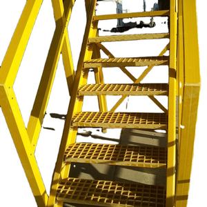 Plataforma de trabajo de rejilla FRP con pasamanos - Product Image 3