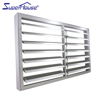 Superhouse opération facile métal électrique aluminium ouragan impact verre persiennes volets fenêtres