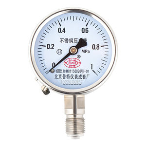 مقياس ضغط عالي الدقة من الفولاذ المقاوم للصدأ 60 مم للغاز والسوائل - Product Image 1