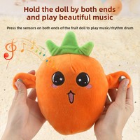 Wholesale Banana Fruit-Sensing Beat Piano Creative Unique Music Parent-Child Interactive Doll Plush PP Cotton