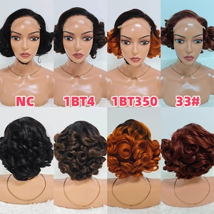 Letsfly Promotion 74$ Glueless <b>Wigs</b> 5x5 Lace Closure Rose Curly <b>Wigs</b> 12A 100% Human Hair Transparent Lace 10inch Wholesales 250% - Product Image 2