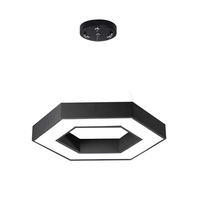 TW5075 Luminaire suspendu LED rectangulaire élégant, forme et taille personnalisées, éclairage minimaliste pour bureau et studio