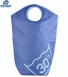 ตะกร้าผ้าแบบพับได้ขนาดใหญ่พิเศษสำหรับโรงแรม ทำจากโพลีเอสเตอร์ ความจุ 120 ลิตร พร้อมฝาปิดแม่เหล็ก - Product Image 4