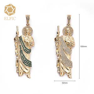 Elfic दुबई सोने के गहने रॉक हार धर्म बिग आभूषण Jude पेंडेंट - Product Image 2