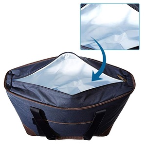 High Quality Large Capacity Tote <b>Bag</b> with Stylish Geometric Pattern Durable Straps Tote <b>Bag</b> <b>Picnic</b> Insulated Cooler <b>Bag</b> - Product Image 4