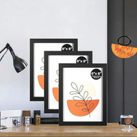 Cadre photo en bois vide fait main, à suspendre au mur, format A4, pour certificat, licence, image, ou comme cadre de présentation d'art calligraphique sur table