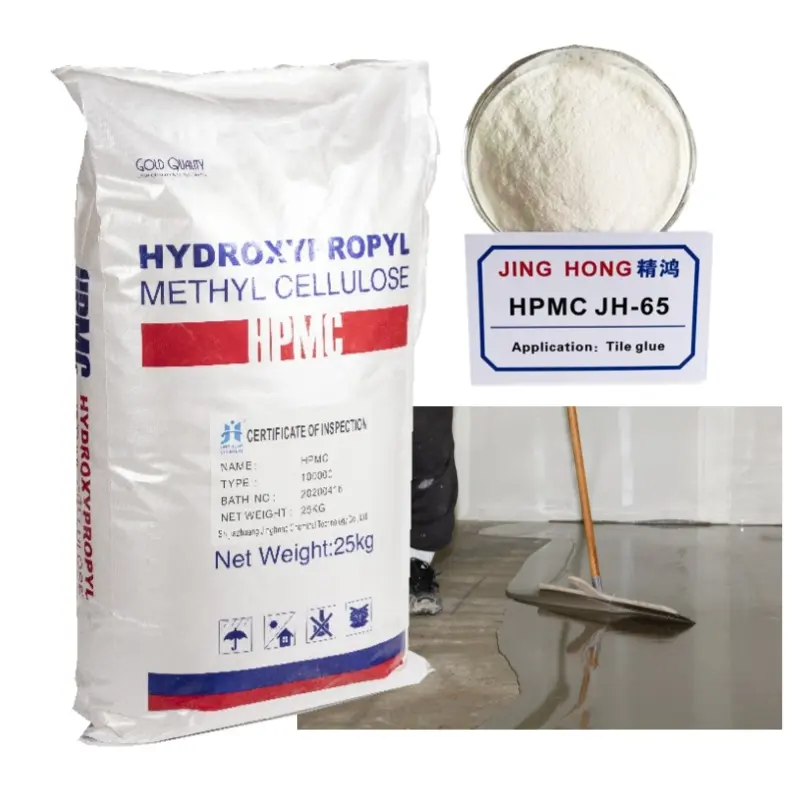 Jinghong parete chimica stucco adesivo cellulosa etere prezzo costruzione additivo idrossipropil metilcellulosa Hpmc