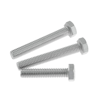 Boulon hexagonal en acier inoxydable SS304 SS316 M5-24 boulon hexagonal din933 et écrou hexagonal