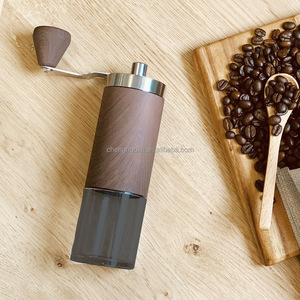 Moulin à café manuel en céramique à réglage ajustable, motif <span class=keywords><strong>grain</strong></span> de bois ou marbre blanc, pour usage domestique - Product Image 6