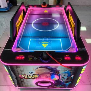 Machine de jeu d'air hockey électrique Baihui pour deux joueurs, en acrylique, à monnayeur, pour intérieur, matériel de jeu vidéo d'animation - Product Image 2
