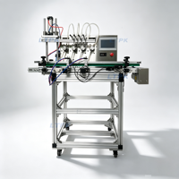 Machine de remplissage automatique à quatre têtes LT-MPF4 en acier inoxydable 316, haute précision, pour lait, jus, eau, avec pompe magnétique