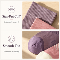 Chaussettes de sport montantes pour femmes, personnalisées, à compression, avec semelle épaisse en tissu éponge, anti-humidité, colorblock, vente en gros