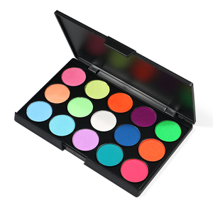 Conjunto de delineador de Ojos de neón Pastel brillante de alta calidad, paleta UV activada por agua para maquillaje de ojos, paleta de delineador de ojos Popular - Product Image 1