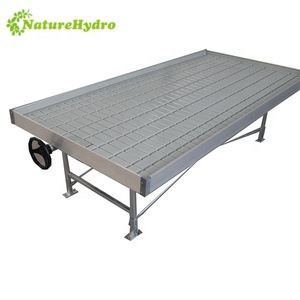 Bancs Oeuf avec moteur de Jn8-48 Agriculture Serre Systèmes hydroponiques Banc roulant Ebb and Flow Grow Tray à vendre - Product Image 5