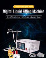 Machine de remplissage de liquides quantitative de précision CNC GFK-280 prête à l'emploi pour l'huile comestible, les spiritueux, le vin et les boissons