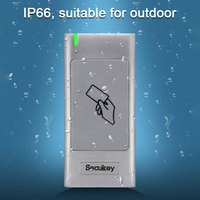 Système de contrôle d'accès de porte Secukey S6-RX Android autonome, étanche, en métal, à clavier unique, RFID 125kHz Wiegand, avec alarme