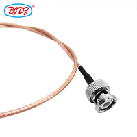 Conector macho BNC de suministro del fabricante a conector MiNi BNC para RG179 75ohm 3G/6G HD SDI Video CCTV Security ecurity Camera Cables