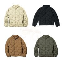 Manteau d'hiver personnalisé Streetwear veste en duvet chaud épais bulle doudoune hommes vestes imprimé coton décontracté tissé matelassé veste nylon