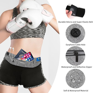 Riñonera para <span class=keywords><strong>Trail</strong></span> <span class=keywords><strong>Running</strong></span> con Soporte para Bastón de Trekking, Cinturón Ligero para Maratón, Senderismo y Escalada - Product Image 4