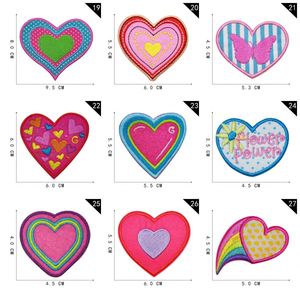 Various Style of Embroidered Heart Patches With Iron on Backing - Product Image 4