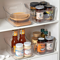 Bestverkochte transparante plastic Yuanbao-vormige stapelbare draagbare enkellaags groente- en fruitorganizer voor de koelkast