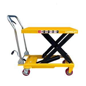 Carro Elevador de Tijera Hidráulico Móvil Mini de 800 kg Directo de Fábrica, Plataforma Manual con Altura de 1 m - Product Image 2