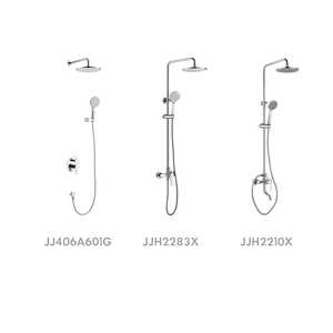 Ensemble de mitigeur de douche en laiton DongPeng 59A à touches de piano avec étagère en verre trempé et affichage numérique intelligent pour la rénovation de salle de bain d'hôtel moderne - Product Image 4