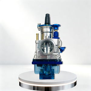 Convient pour carburateur de moto modifié PWK 24 26 28 30 32 34 mm, type à vibrations, transparent, bleu, couvercle inférieur - Product Image 1