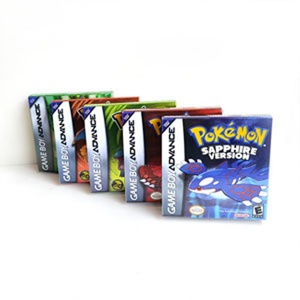 กล่องเกมแบบกำหนดเอง รุ่นแซฟไฟร์  ตกแต่งด้วยฟอยล์เมทัลลิกโฮโลแกรม สำหรับเกม GBA Gameboy - Product Image 2