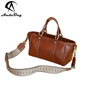 AndoBag Soft Genuine Cow <b>Leather</b> <b>Work</b> Handbags for <b>Women</b> Large Capacity Fashion Shoulder Crossbody Sling <b>Bag</b> Two Straps 3003 - Product Image 1