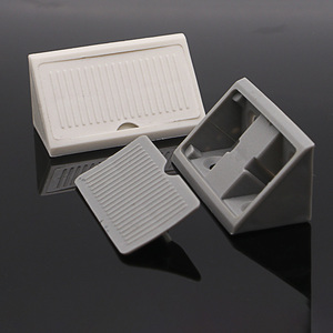 Accessoires de meubles : Connecteur d'angle de cuisine en plastique ABS blanc, support de fixation pour étagère de placard, Code Droit - Product Image 5