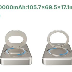 10000mAh 360° Rotating <b>Bracket</b> Magnetic Wireless PowerBank High Capacity - Product Image 3