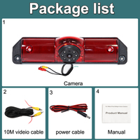 GAYINTT AHD 1080P 170 °    Caméra de recul pour voiture avec feu stop intégré pour Chevrolet Cargo VAN Chevy Savana GM Express