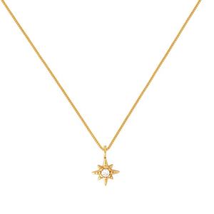 Lyburchi-collar con colgante de estrellas de Crepúsculo, Plata de Ley <span class=keywords><strong>2022</strong></span> chapada en oro, superventas, 925 - Product Image 1