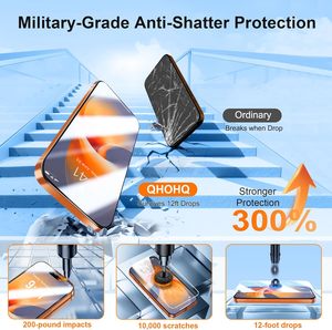 Protection d'écran et de lentille d'appareil photo en verre trempé 9H+ pour <span class=keywords><strong>iPhone</strong></span> 14, 15, 16, 17 Pro/Plus/Pro Max – Lot de 3 – Approvisionnement direct usine - Product Image 3