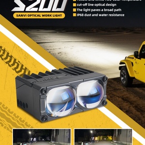 Prix d'usine Sanvi S200 66W Accessoires de voiture, feux auxiliaires blancs et jaunes, projecteur LED, lumière de calandre avant - Product Image 3