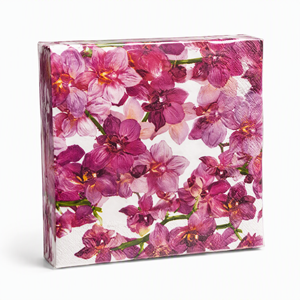 Serviettes en papier imprimées jetables 2 plis 4 volets pour Noël, motif floral tropical, pour fêtes et sacs de serviettes de fête - Product Image 5