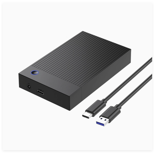 3.5-inch Universal External SATA to USB 3.0 Enclosure for Mechanical and Solid State Hard Drives with High-speed Transmission