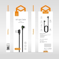 Nylon tressé 90 degrés QC Charge rapide USB type C câble de données de téléphone portable chargeur indicateur conception pour l'utilisation du scanner d'ordinateur