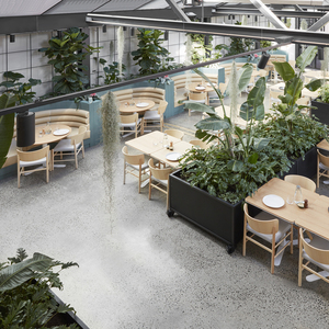 Meubles de <span class=keywords><strong>restaurant</strong></span> contemporains sur mesure, en tissu, en forme de U, canapé <span class=keywords><strong>d</strong></span>'angle 3 places, tables et chaises - Product Image 4