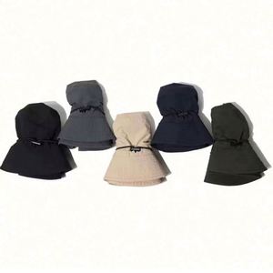 Wholesale Summer Outdoor Waterproof Uv protection Sun <b>Hat</b> Fishing Bucket <b>Hats</b> With Drawstring - Product Image 2