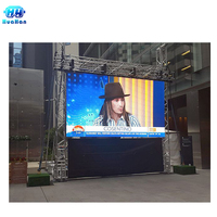 Écran LED mural vidéo P3.91HD de 3 m x 3 m pour événements, vente chaude à Shenzhen