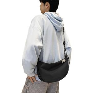 Bolso Cruzado de Moda para Mujer, Color Negro Sólido, Portátil, Transpirable, para Uso Diario, Primavera 2025 - Product Image 2