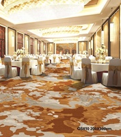 Tapis circulaire en nylon imprimé en 3D, écologique, antibactérien, à poils touffus, lavable, texture veloutée, pour l'usage dans les halls d'hôtels cinq étoiles