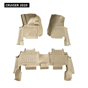Tapis de sol de voiture 5D TPE couleur beige, vente chaude, prix de gros usine Chine, faible MOQ, pour Toyota Cruiser 2020 - Product Image 1